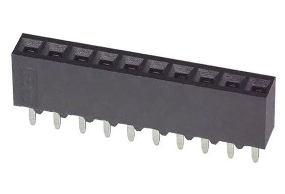 5-535541-8 10 Conector de recipiente de posición 0,100 &quot; (2,54 mm) a través del agujero de oro