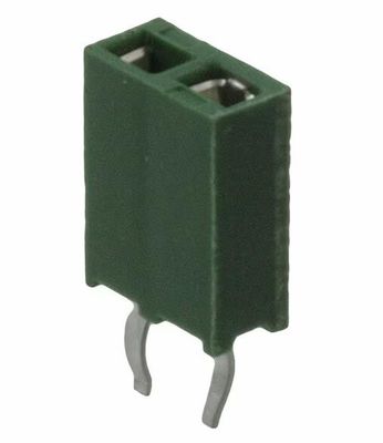 215297-2 2 Conector de recipiente de posición 0,100 &quot; (2,54 mm) a través del agujero de oro