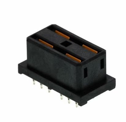 78214-1001 4 Receptor de conector Soquetas de cuchilla femeninas a través del agujero Negro
