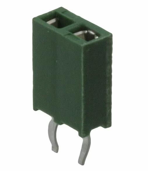 215297-2 2 Conector de recipiente de posición 0,100 &quot; (2,54 mm) a través del agujero de oro