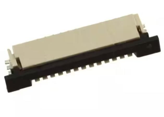 1-84952-2 12 Posición de los contactos del conector FPC, inferior 0.039&quot; ángulo derecho