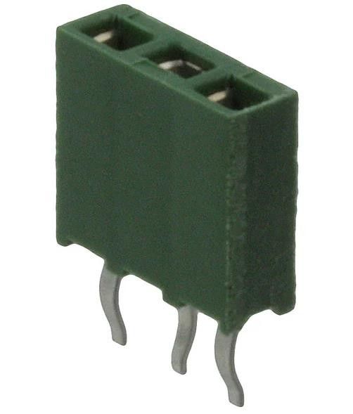 215297-3 3 Conector de recipiente de posición 0,100 &quot; (2,54 mm) a través del agujero de oro